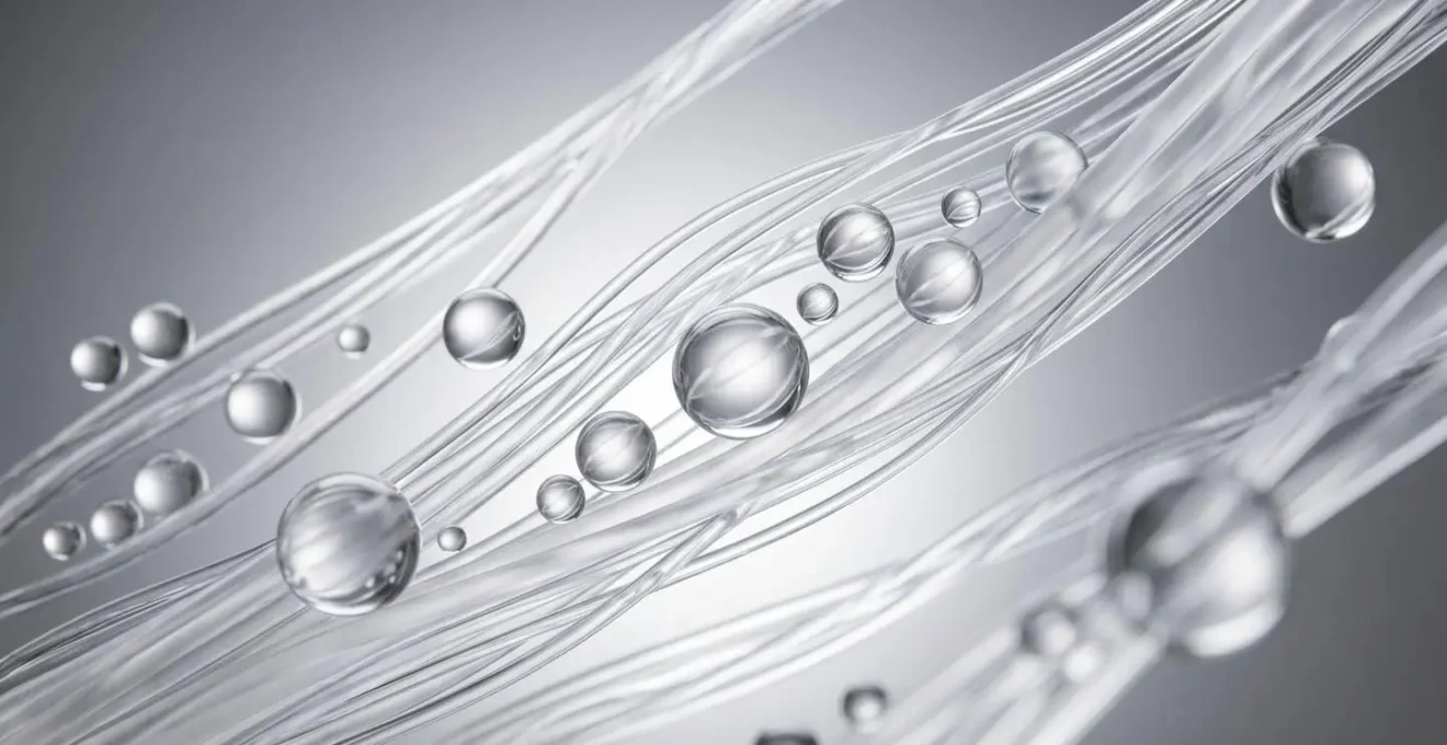 Confronto visivo tra molecole di cheratina grandi e piccole che penetrano nella fibra capillare
